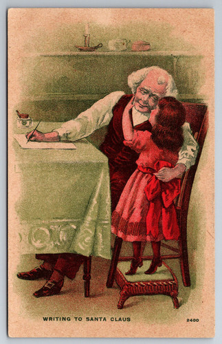 Vintage postcard little girl - vintage,